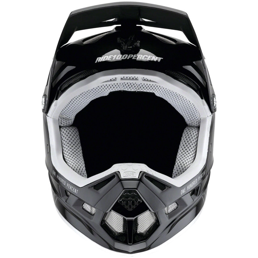 Aircraft Composite Full Face Mountain Bike Helmet  - Black