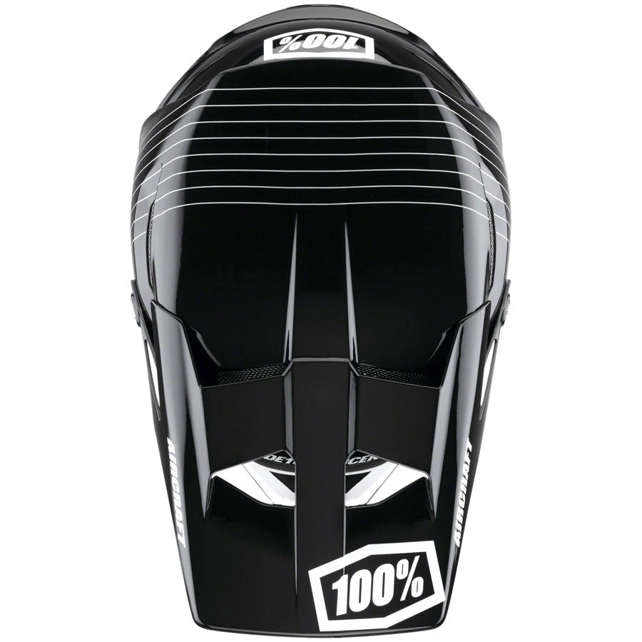 Aircraft Composite Full Face Mountain Bike Helmet  - Black