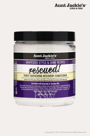 AUNT JACKIE'S GRAPESEED STYLE & SHINE RECIPES RESCUED THIRST QUENCHING RECOVERY CONDITIONER 15oz