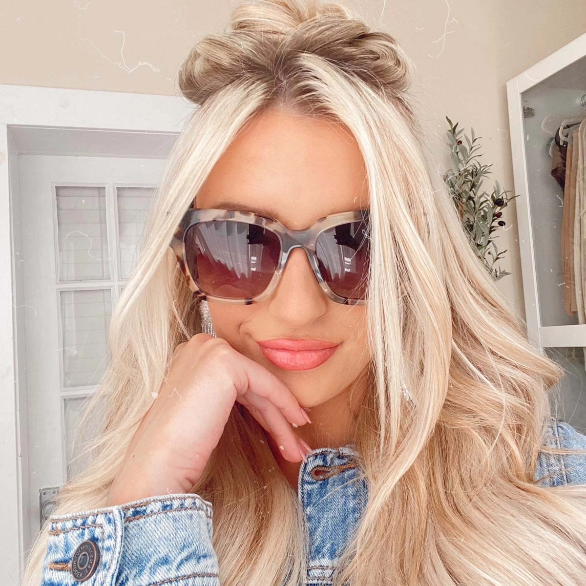 BELLA II - CREAM TORTOISE   GREY GRADIENT SUNGLASSES