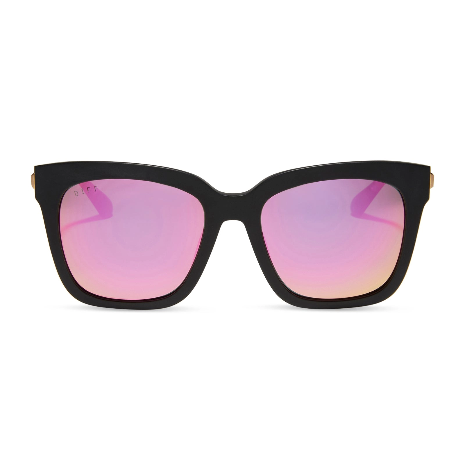 BELLA - MATTE BLACK   PINK MIRROR   POLARIZED SUNGLASSES