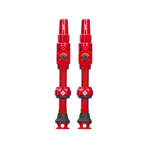 Big Bore Lite Tubeless Valve 75mm Pair - Red