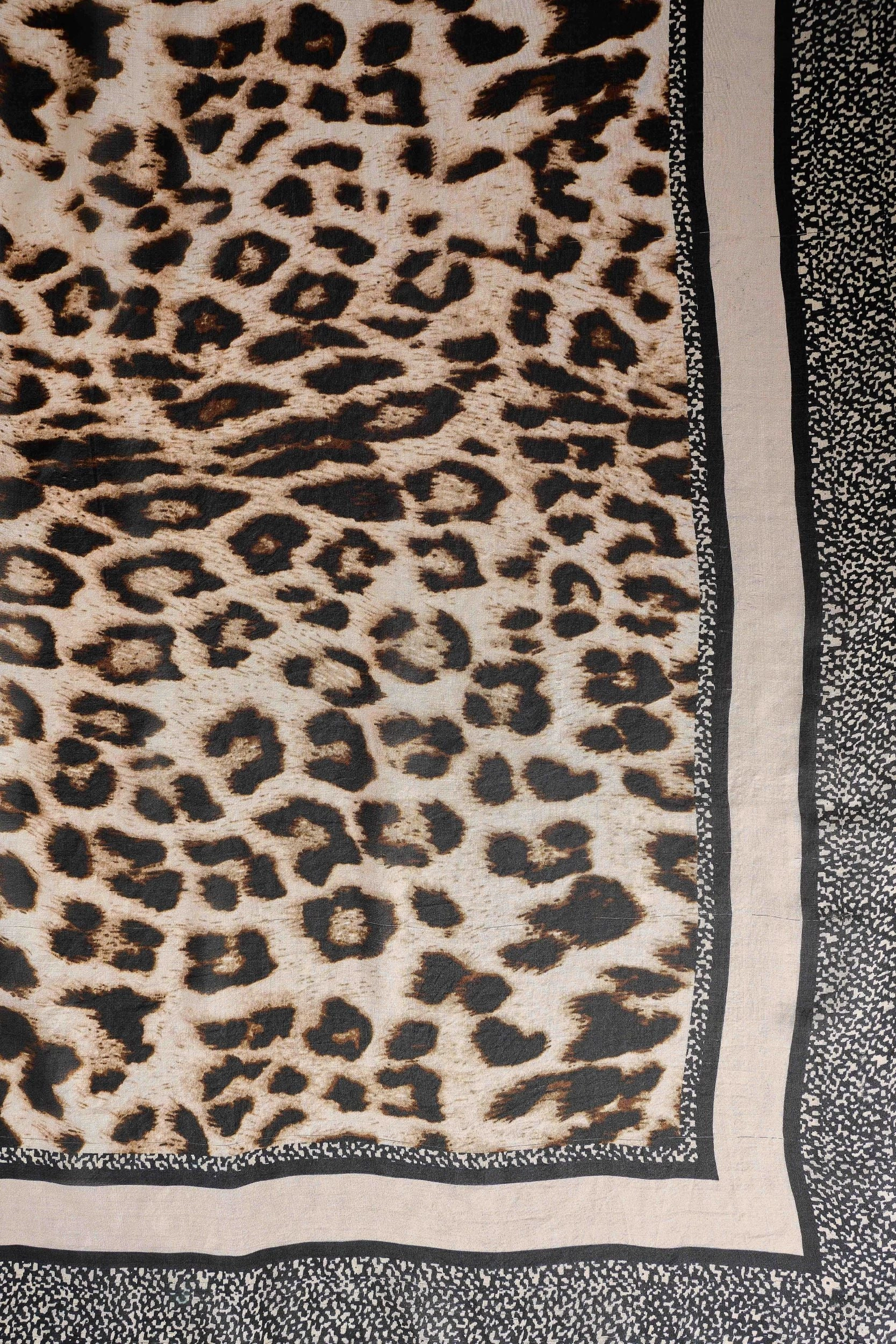Chyka Leopard Silk Scarf