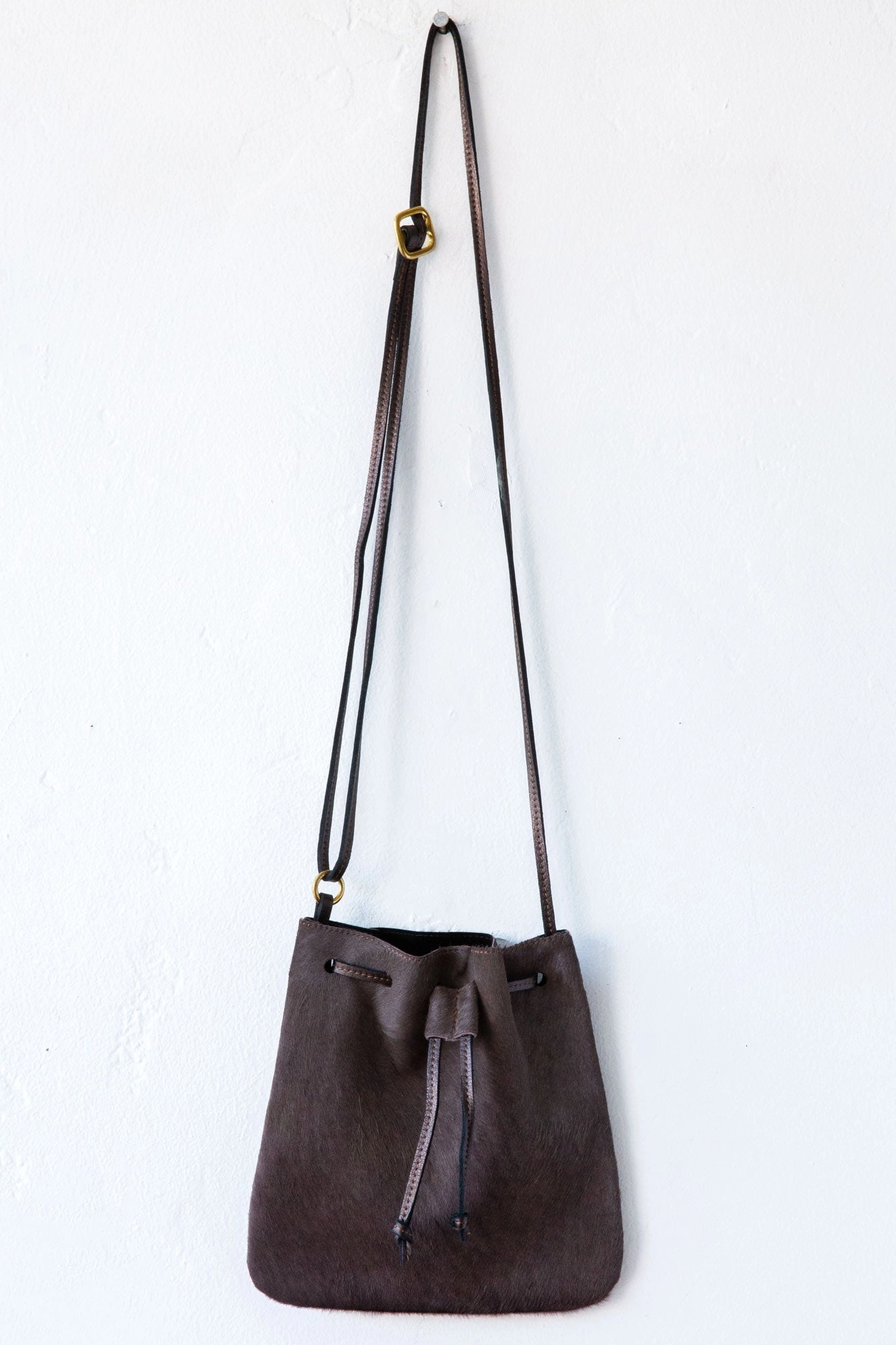 d/e goods grey pony bag
