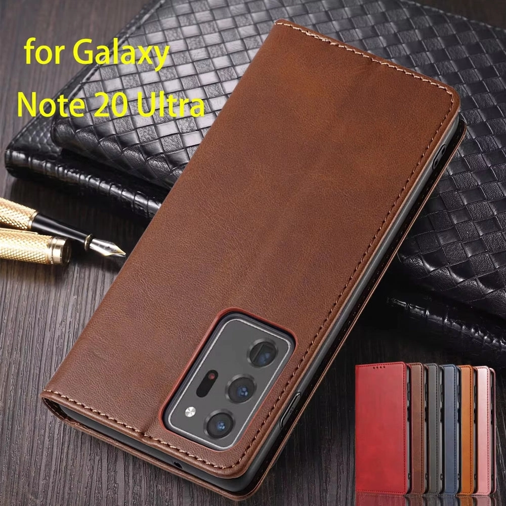 For Samsung Galaxy Note20 Ultra 5G/4G Embossed Cat Butterflies Pattern Horizontal Flip Leather Case