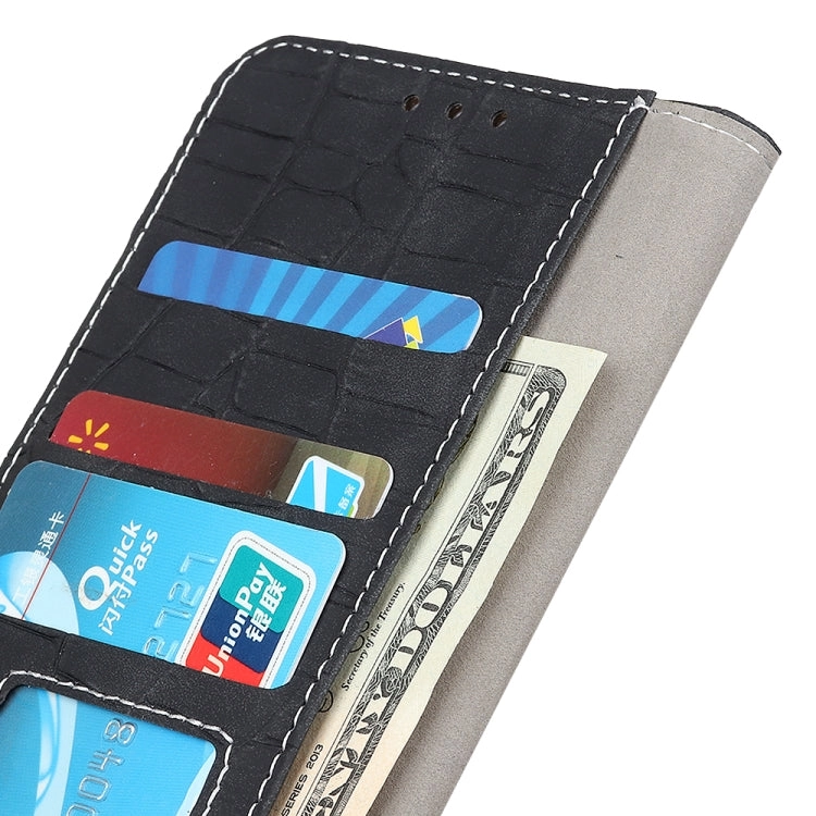 For Samsung Galaxy S22 5G Magnetic Crocodile Texture Horizontal Flip Leather Case with Holder