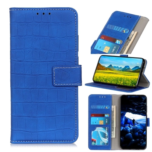 For Samsung Galaxy S22 5G Magnetic Crocodile Texture Horizontal Flip Leather Case with Holder