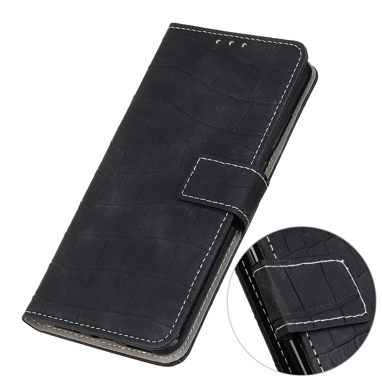For Samsung Galaxy S22 5G Magnetic Crocodile Texture Horizontal Flip Leather Case with Holder