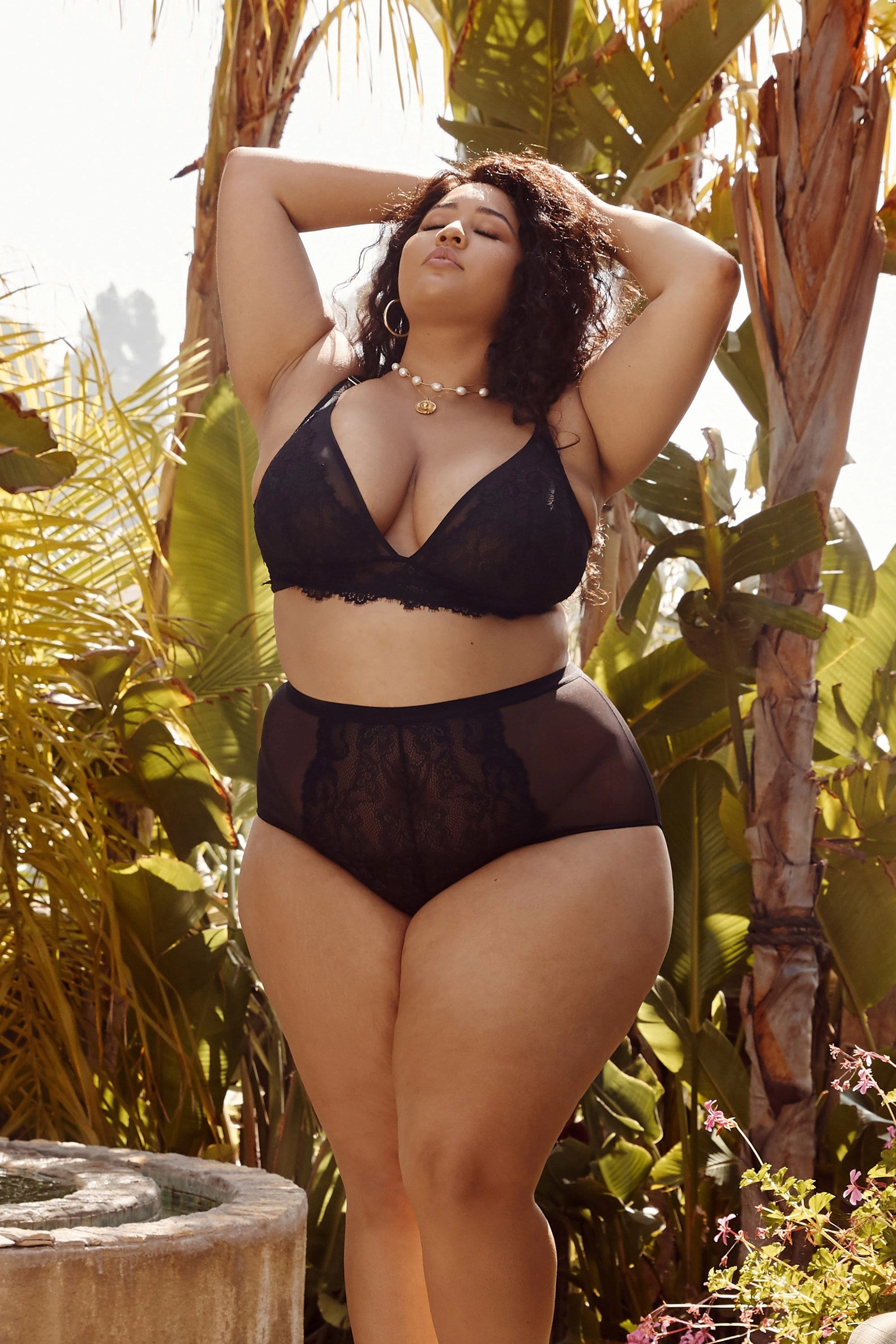 Gabi Fresh Bella Lace Soft Cup Bra Black