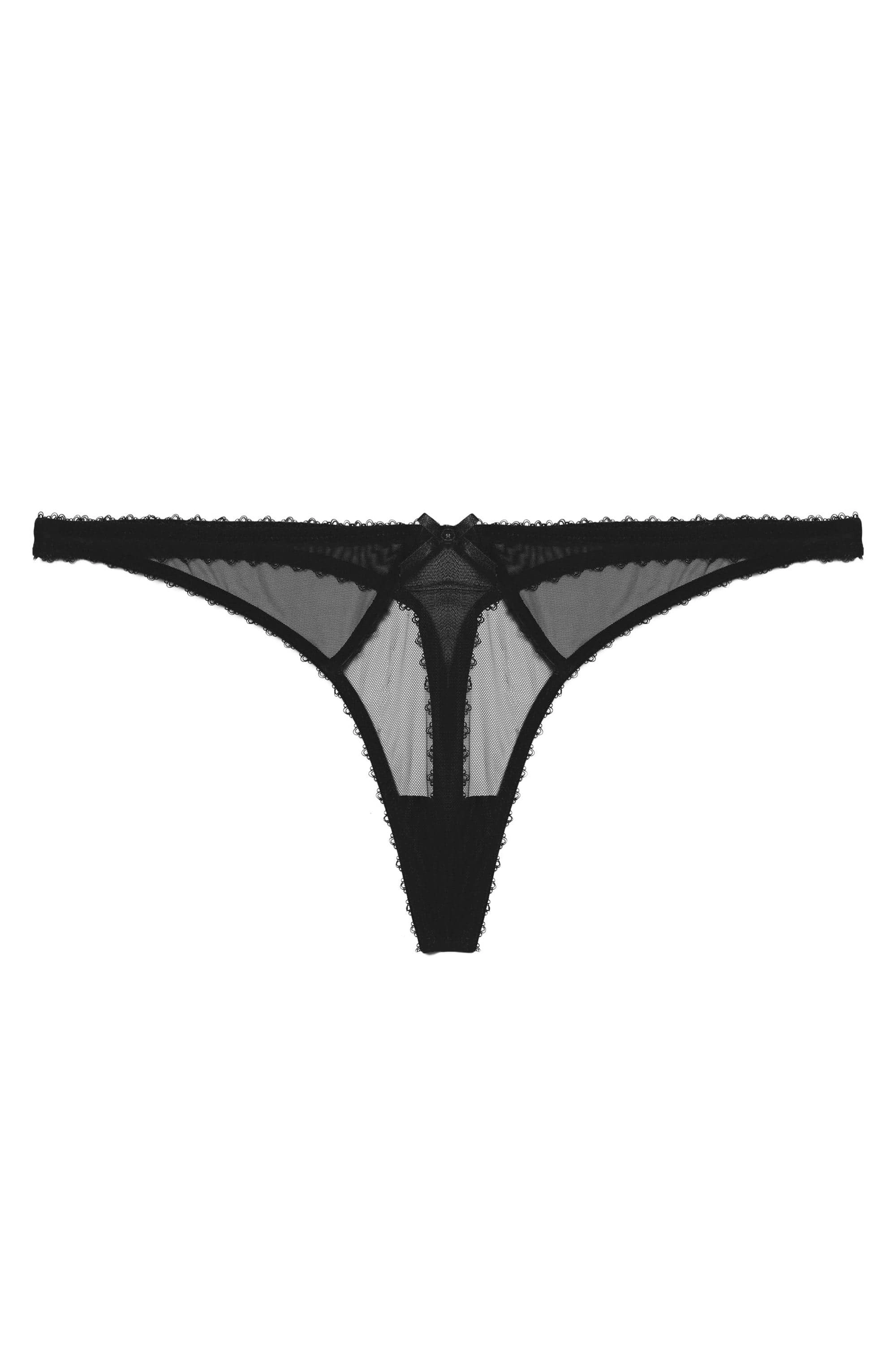 Grace Black Thong