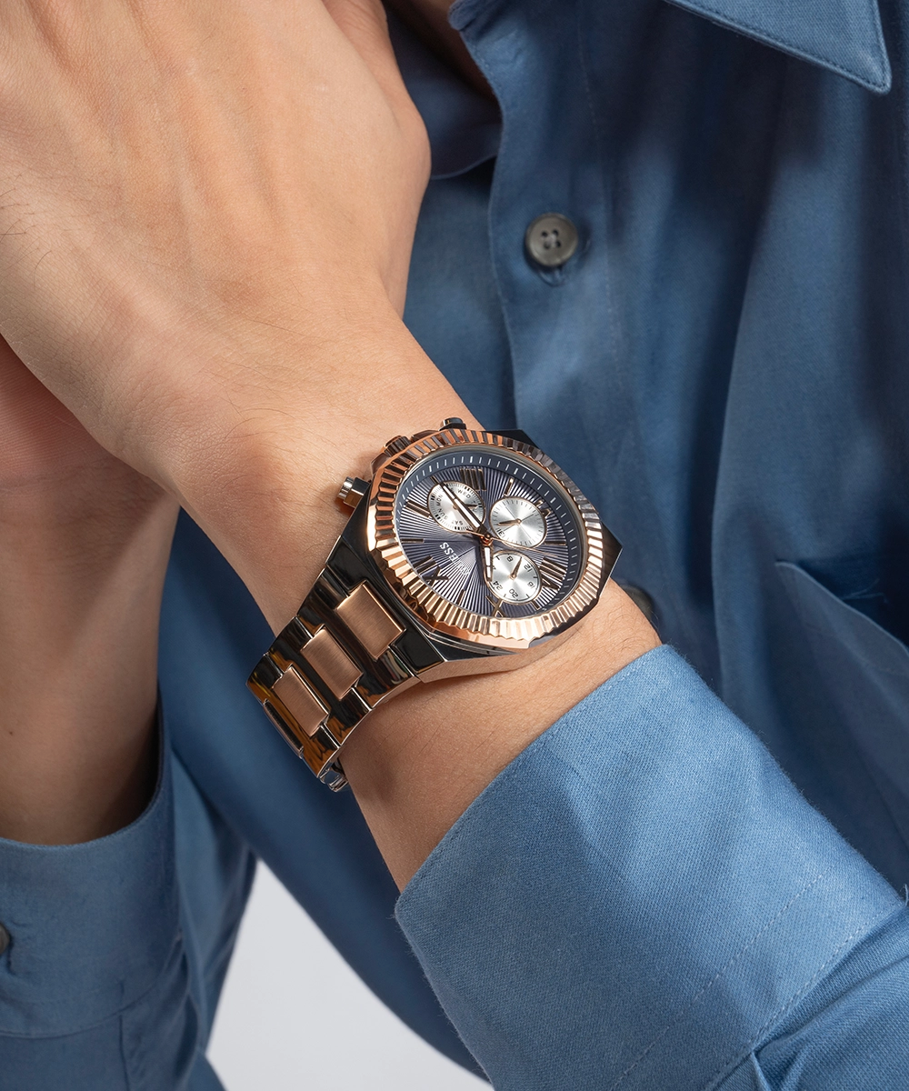 GUESS Equity Mens 2-Tone Multi-function Watch