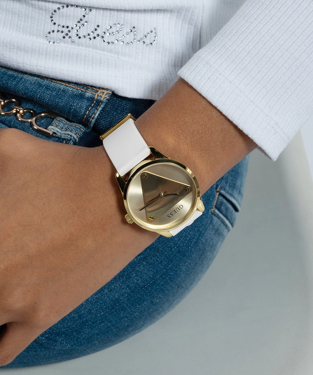 GUESS Ladies Gold Tone Analog Watch Box Set