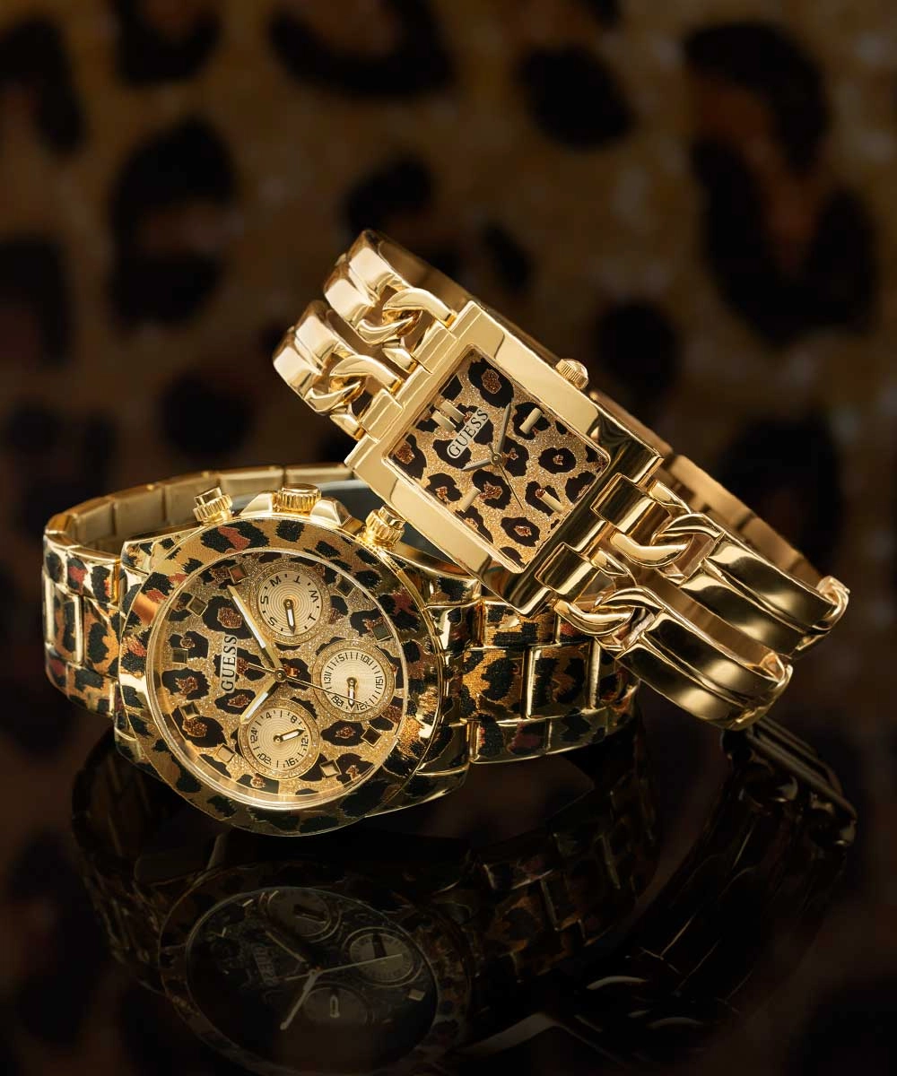 GUESS Ladies Gold Tone Analog Watch