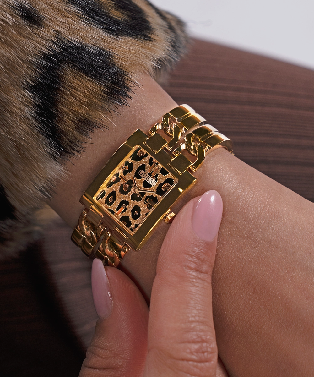 GUESS Ladies Gold Tone Analog Watch