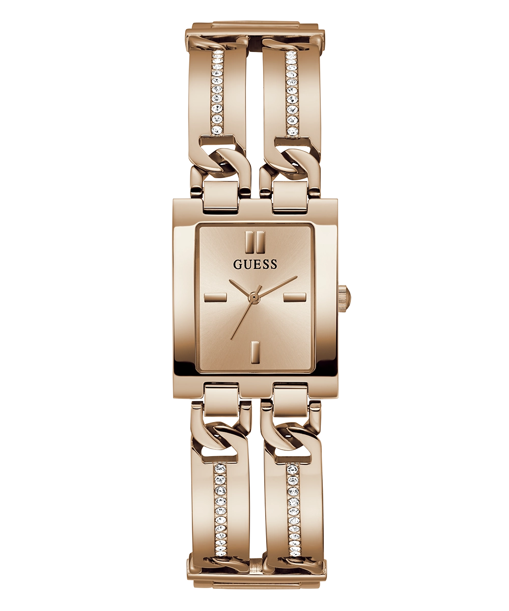 GUESS Ladies Rose Gold Tone Analog Watch