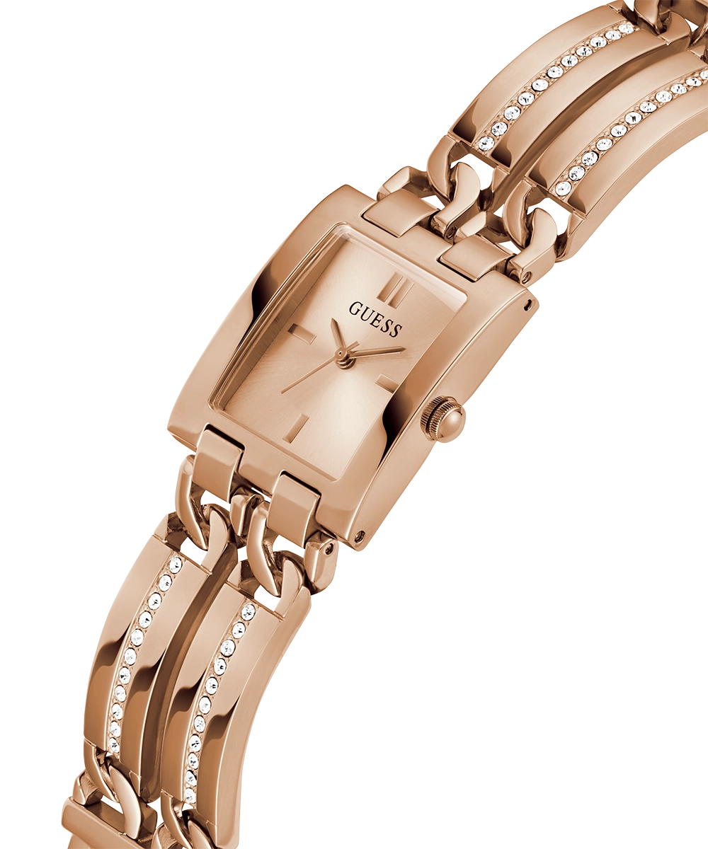 GUESS Ladies Rose Gold Tone Analog Watch