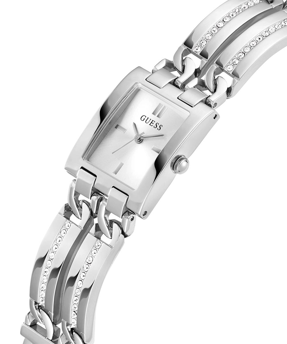 GUESS Ladies Silver Tone Analog Watch