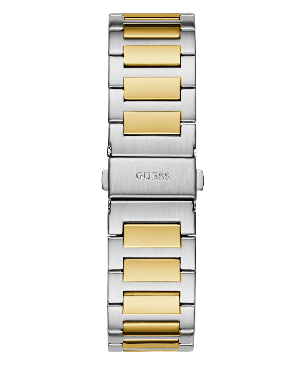GUESS Mens 2-Tone Silver Tone Analog Watch