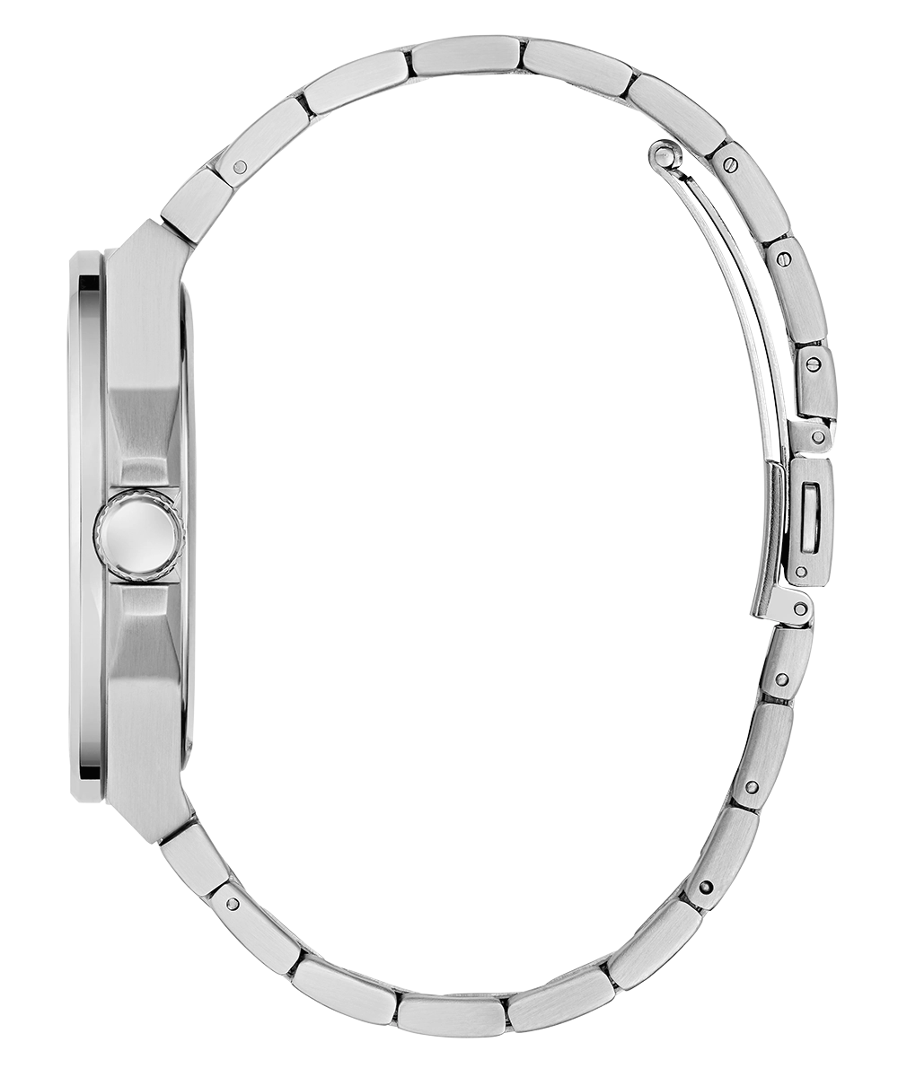 GUESS Mens 2-Tone Silver Tone Analog Watch