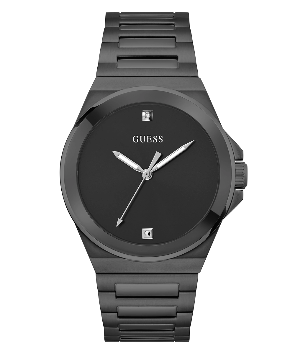 GUESS Mens Black Analog Watch