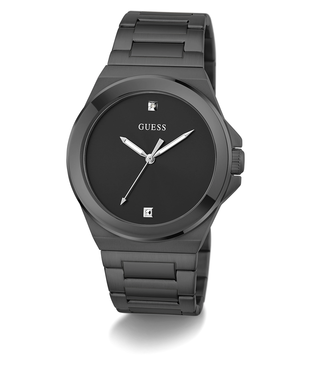 GUESS Mens Black Analog Watch