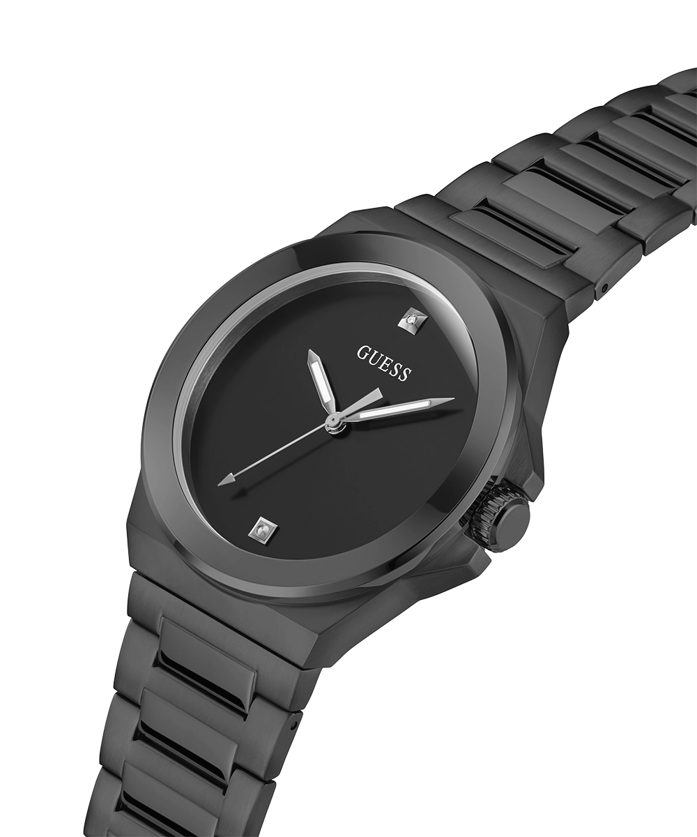 GUESS Mens Black Analog Watch