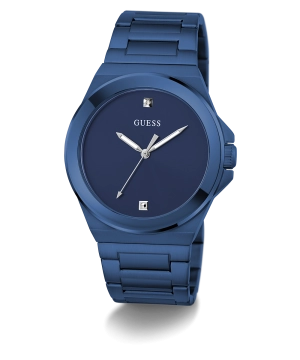GUESS Mens Blue Analog Watch