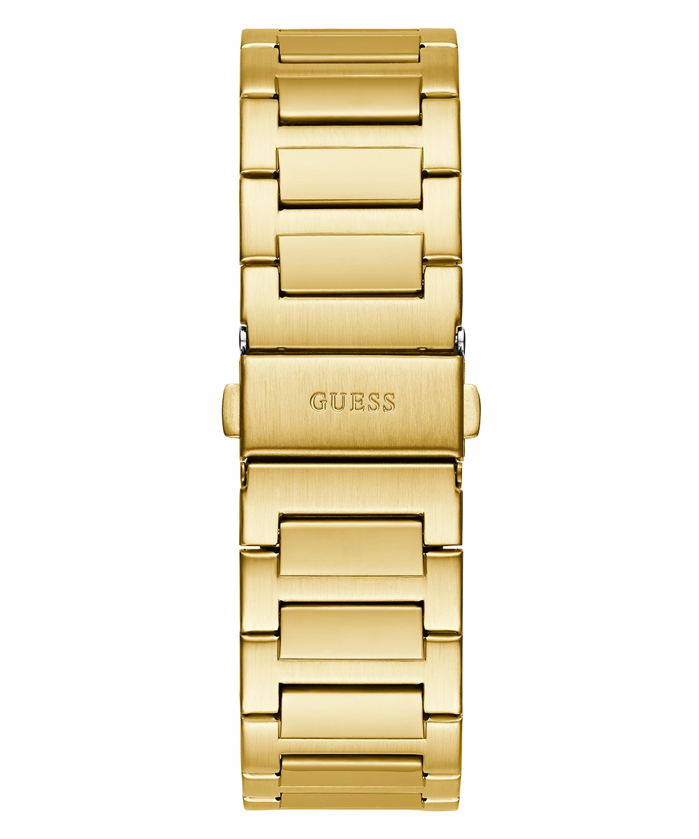 GUESS Mens Gold Tone Analog Watch