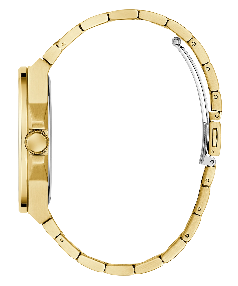 GUESS Mens Gold Tone Analog Watch