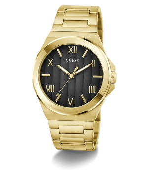 GUESS Mens Gold Tone Analog Watch