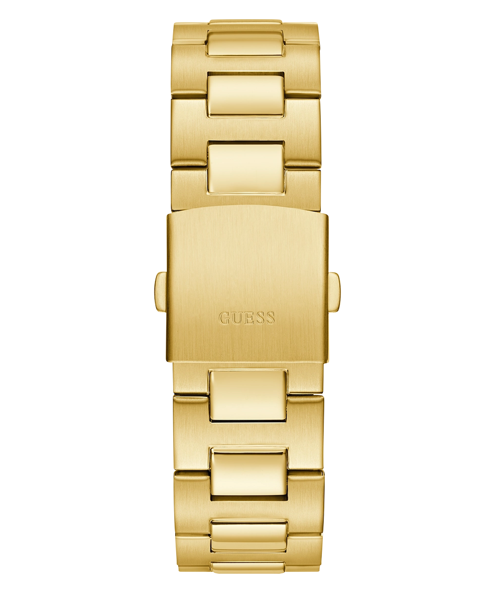 GUESS Mens Gold Tone Multi-function Watch