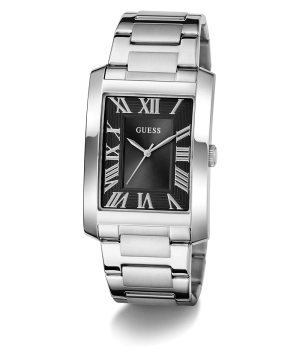 GUESS Mens Silver Tone Analog Watch