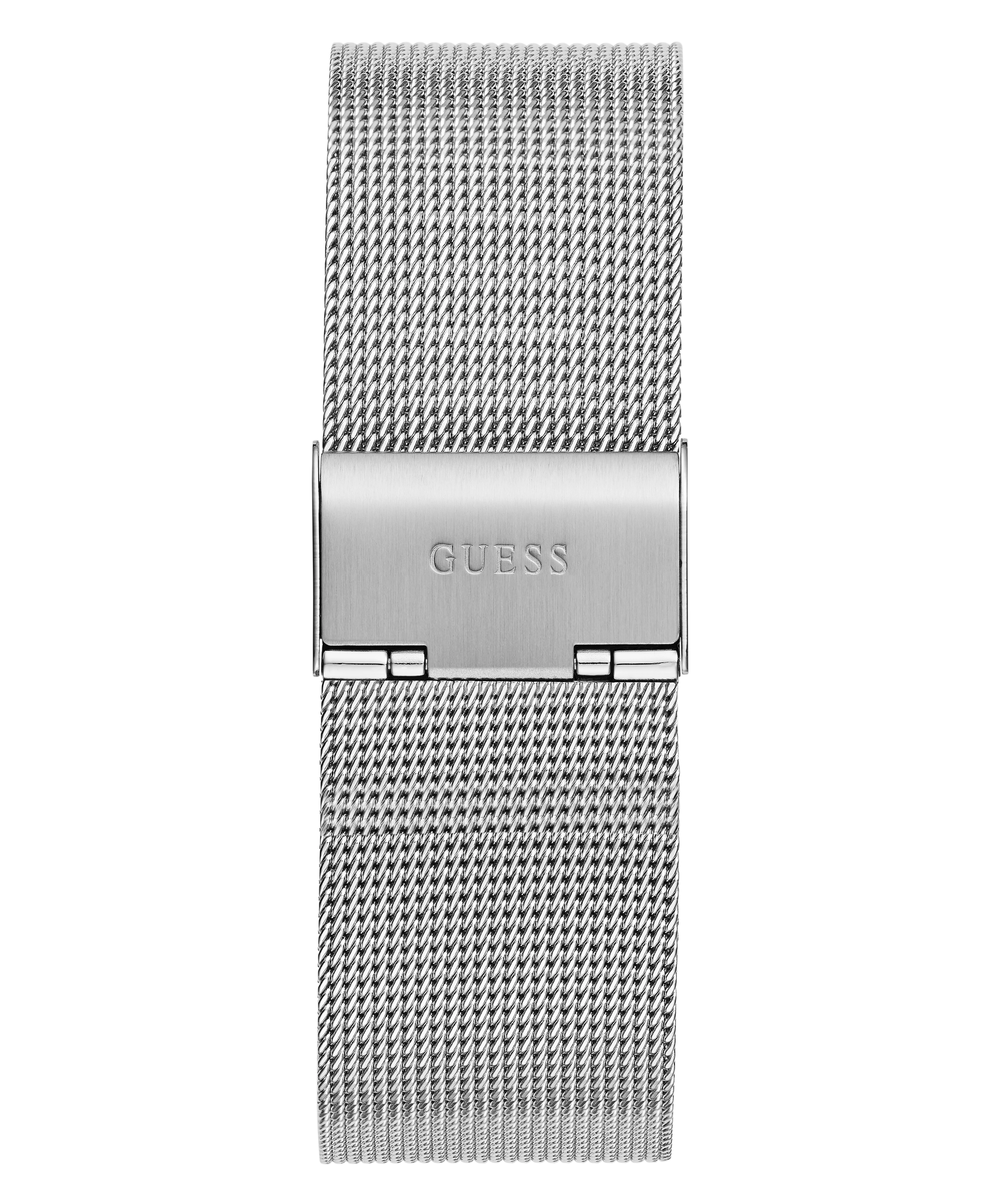 GUESS Mens Silver Tone Analog Watch