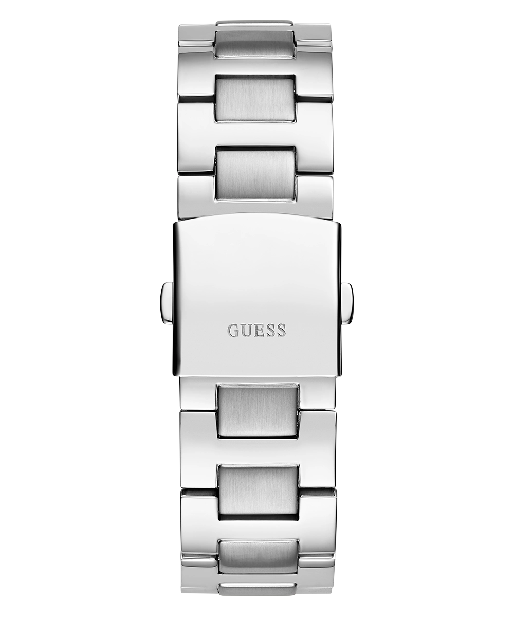 GUESS Mens Silver Tone Multi-function Watch