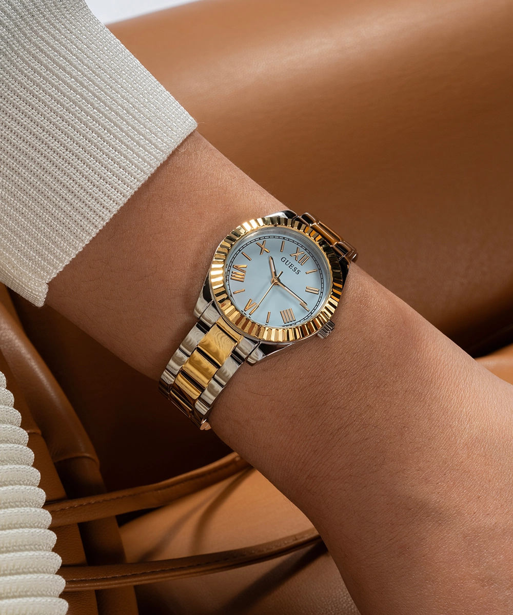 GUESS Mini Luna Ladies 2-Tone Analog Watch