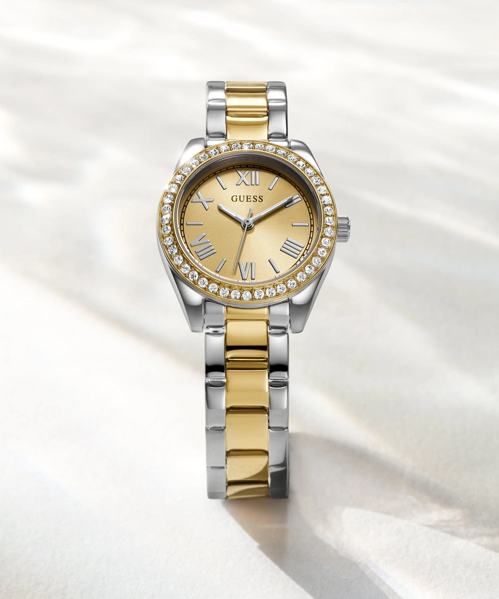 GUESS Mini Luna Ladies 2-Tone Analog Watch