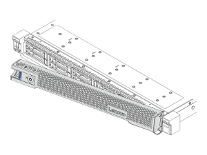 Lenovo ThinkSystem 1U Security Bezel v2 - Server security bezel - front - 1U - for ThinkSystem SR645 7D2X, 7D2Y 4XH7A09890