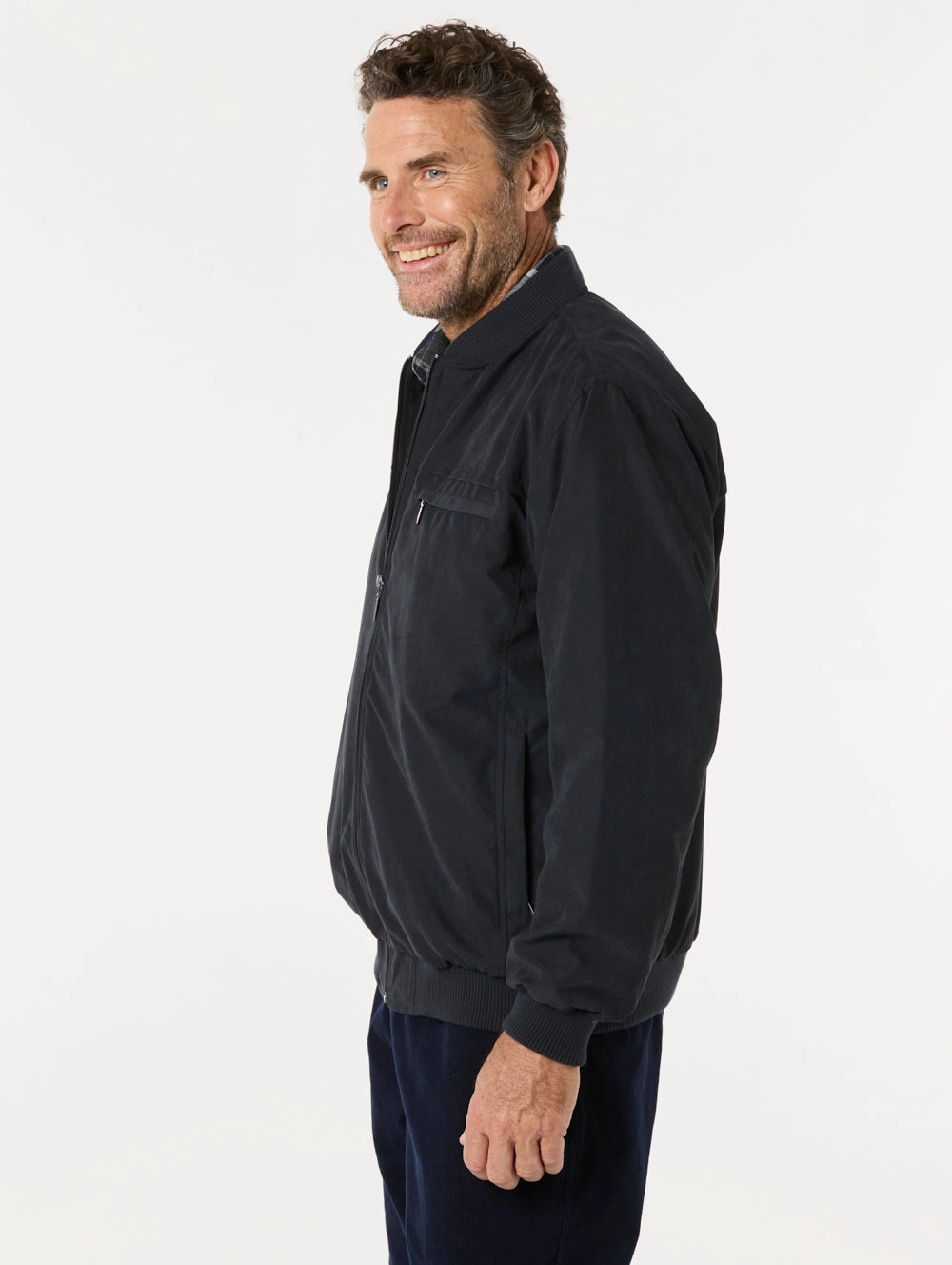 Microfibre Bomber Jacket