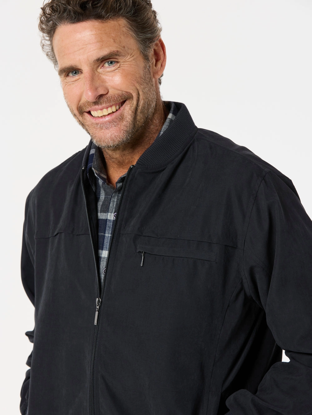 Microfibre Bomber Jacket