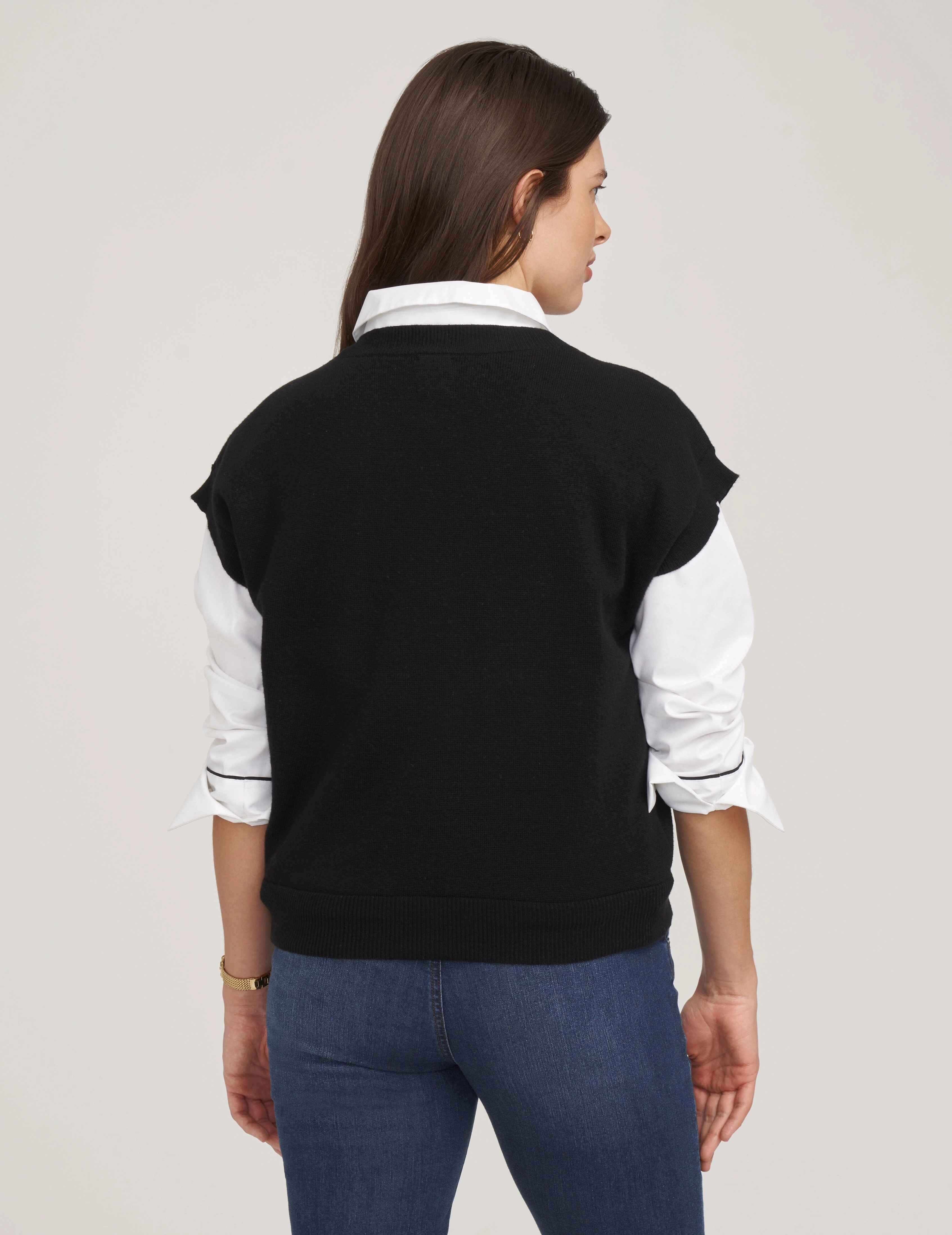 Milano Stitch Sweater Vest- Sale