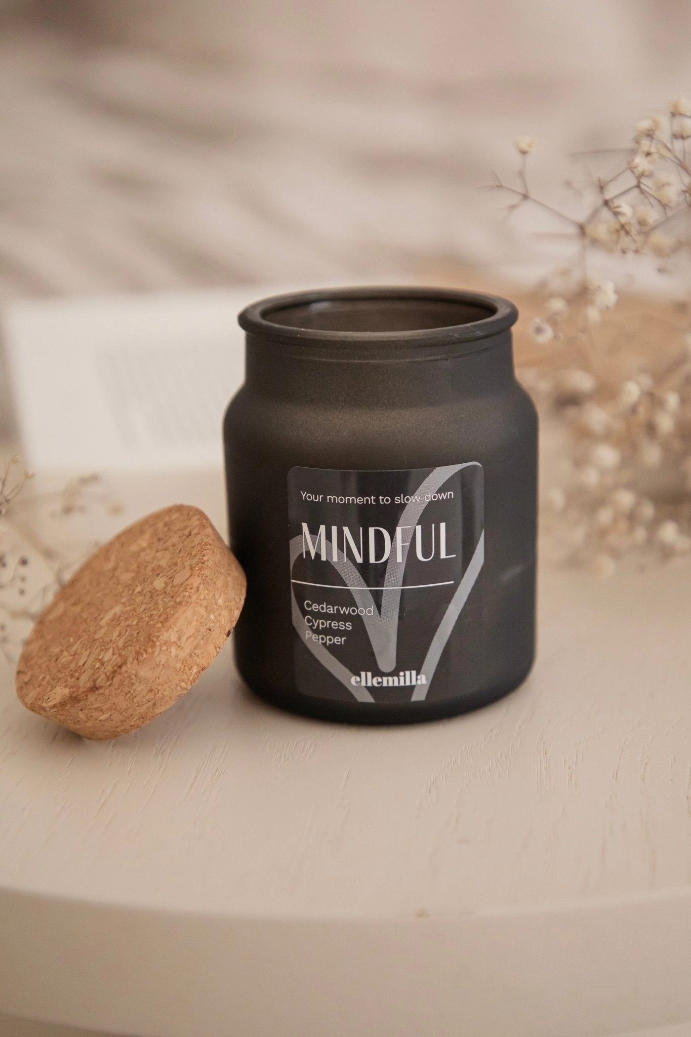 Mindful Black - Geurkaars