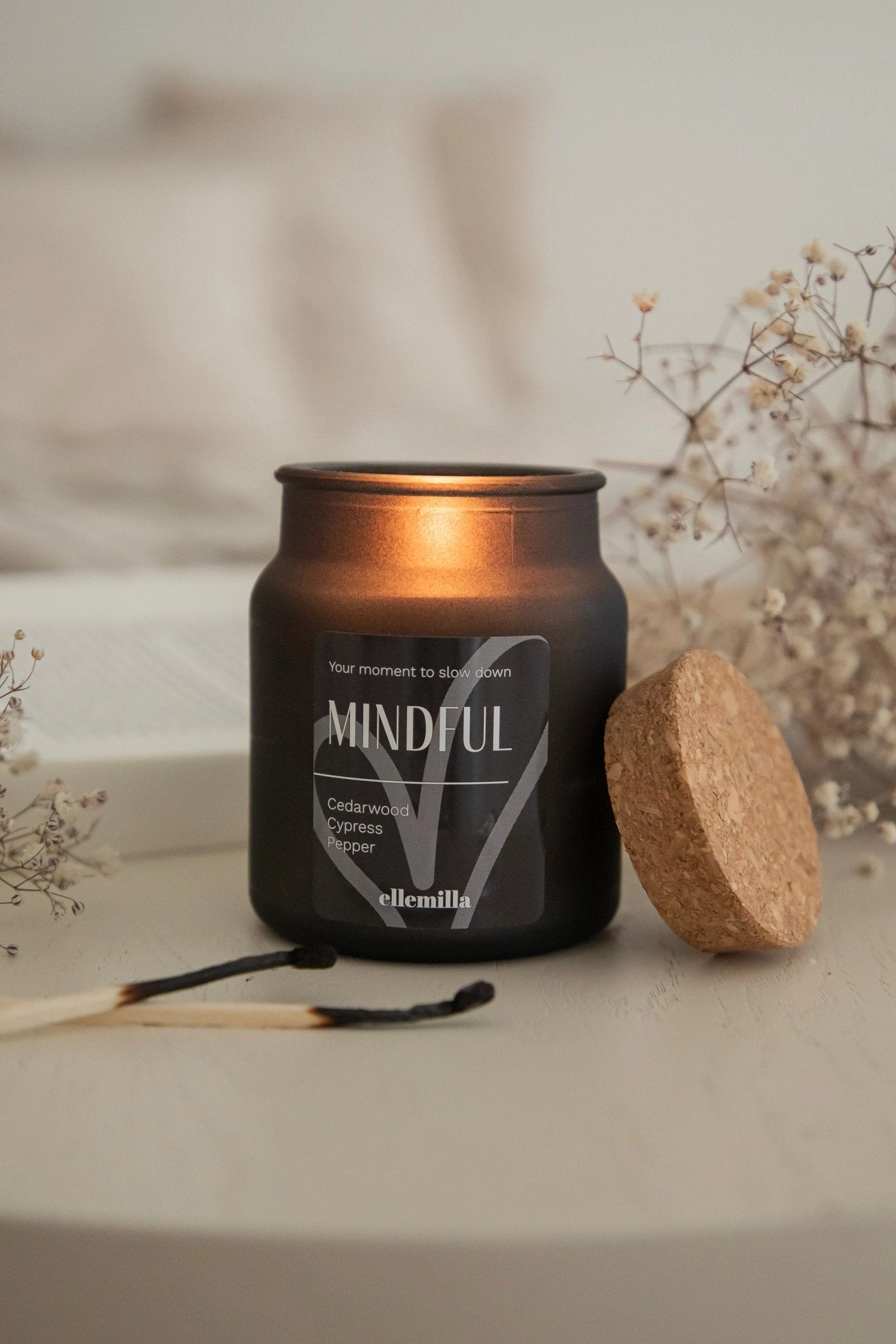 Mindful Black - Geurkaars