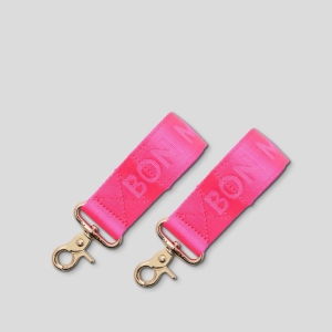 No-Slip Velcro Pram Straps -- Neon Pink