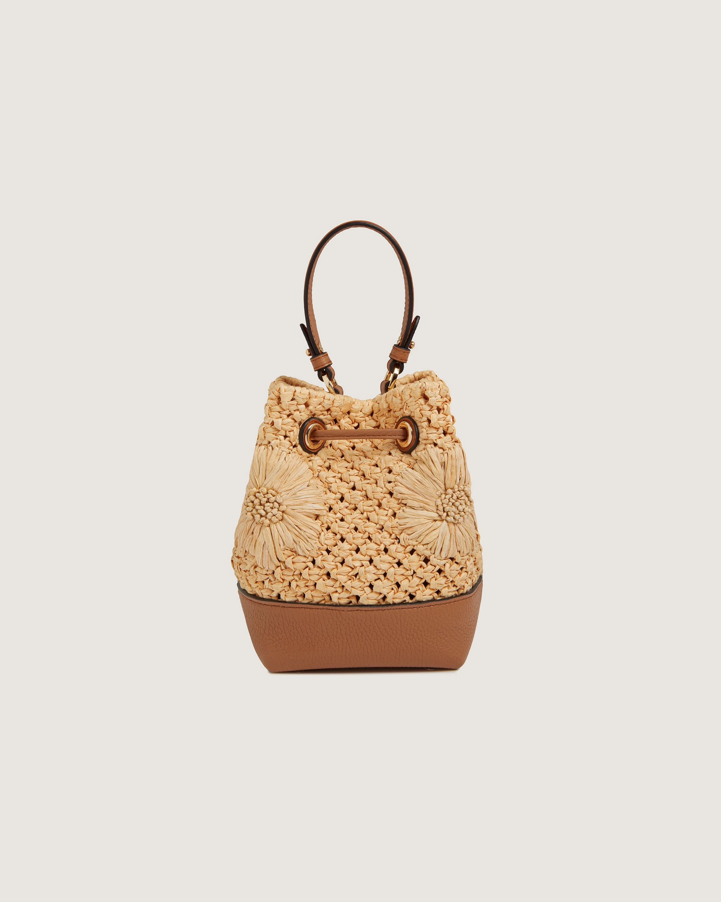 Osette - Floral Paper Raffia/Tan