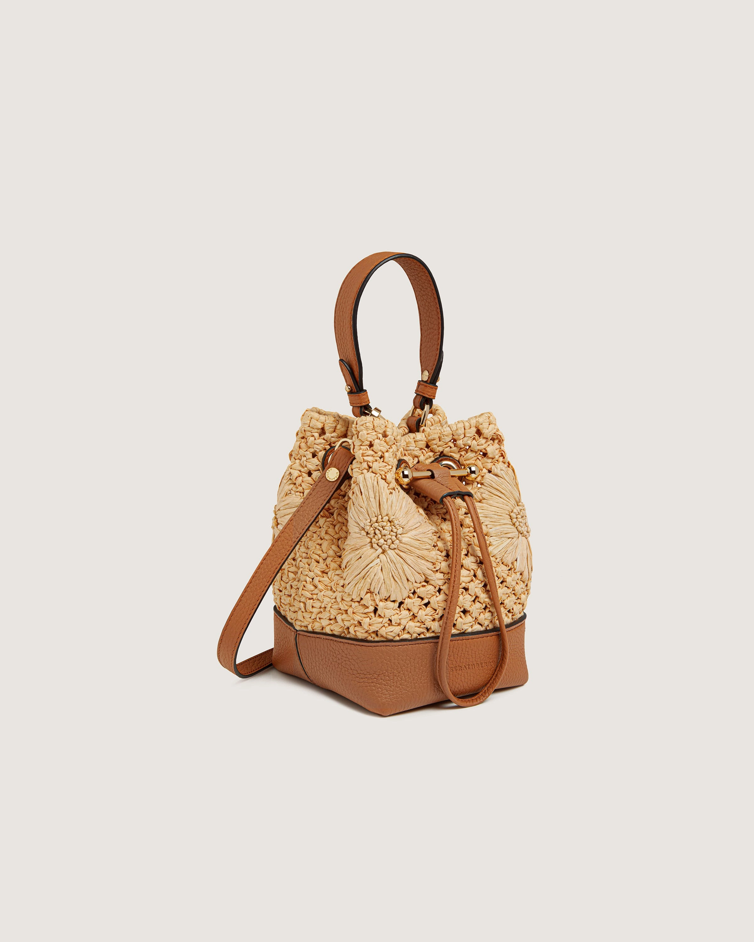 Osette - Floral Paper Raffia/Tan