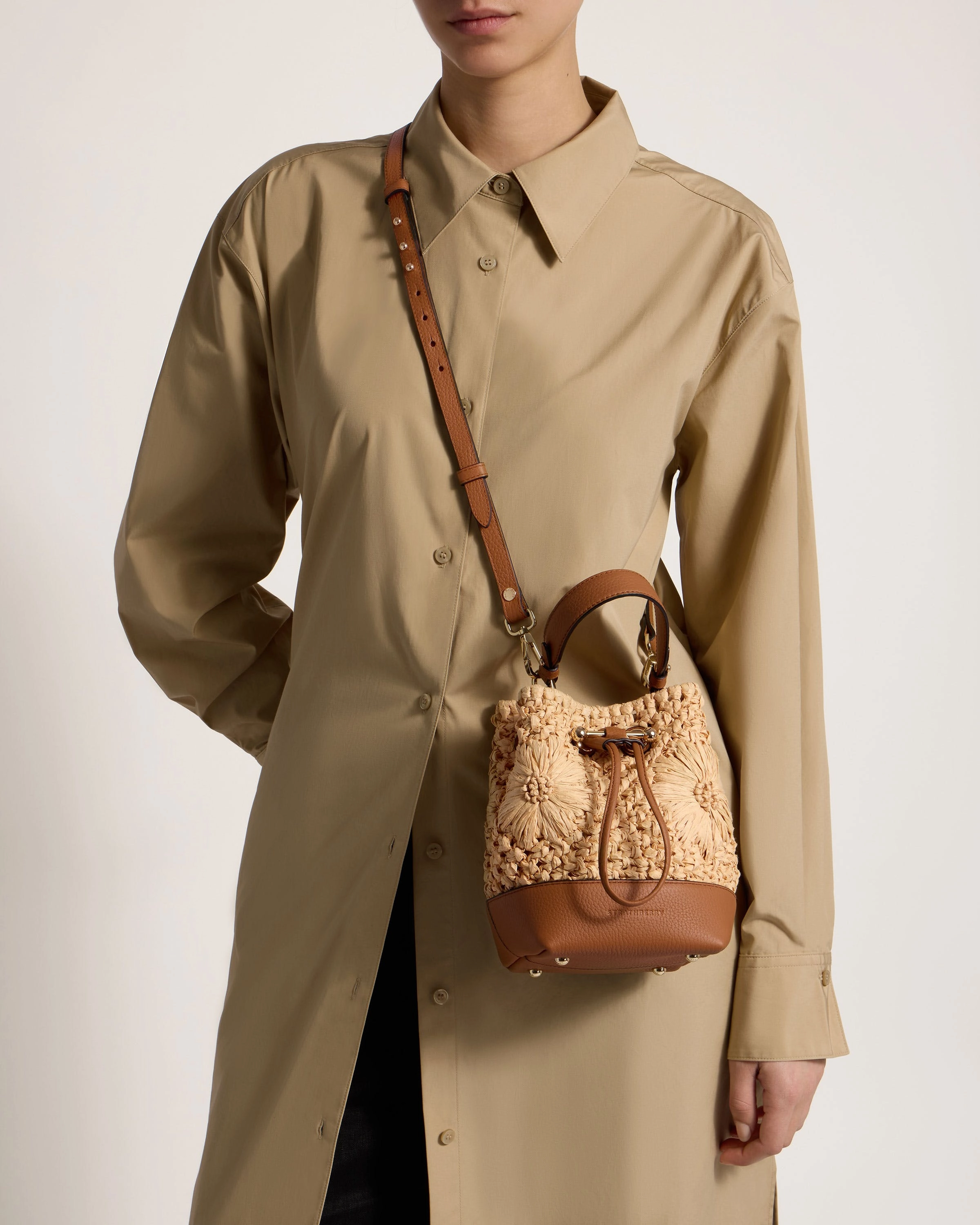 Osette - Floral Paper Raffia/Tan