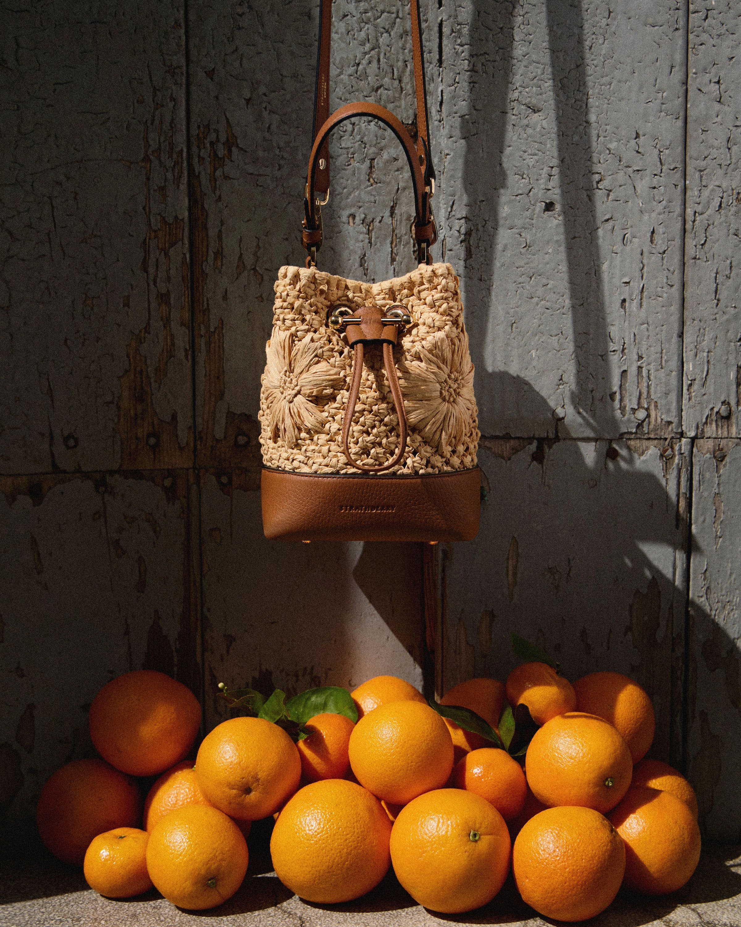Osette - Floral Paper Raffia/Tan