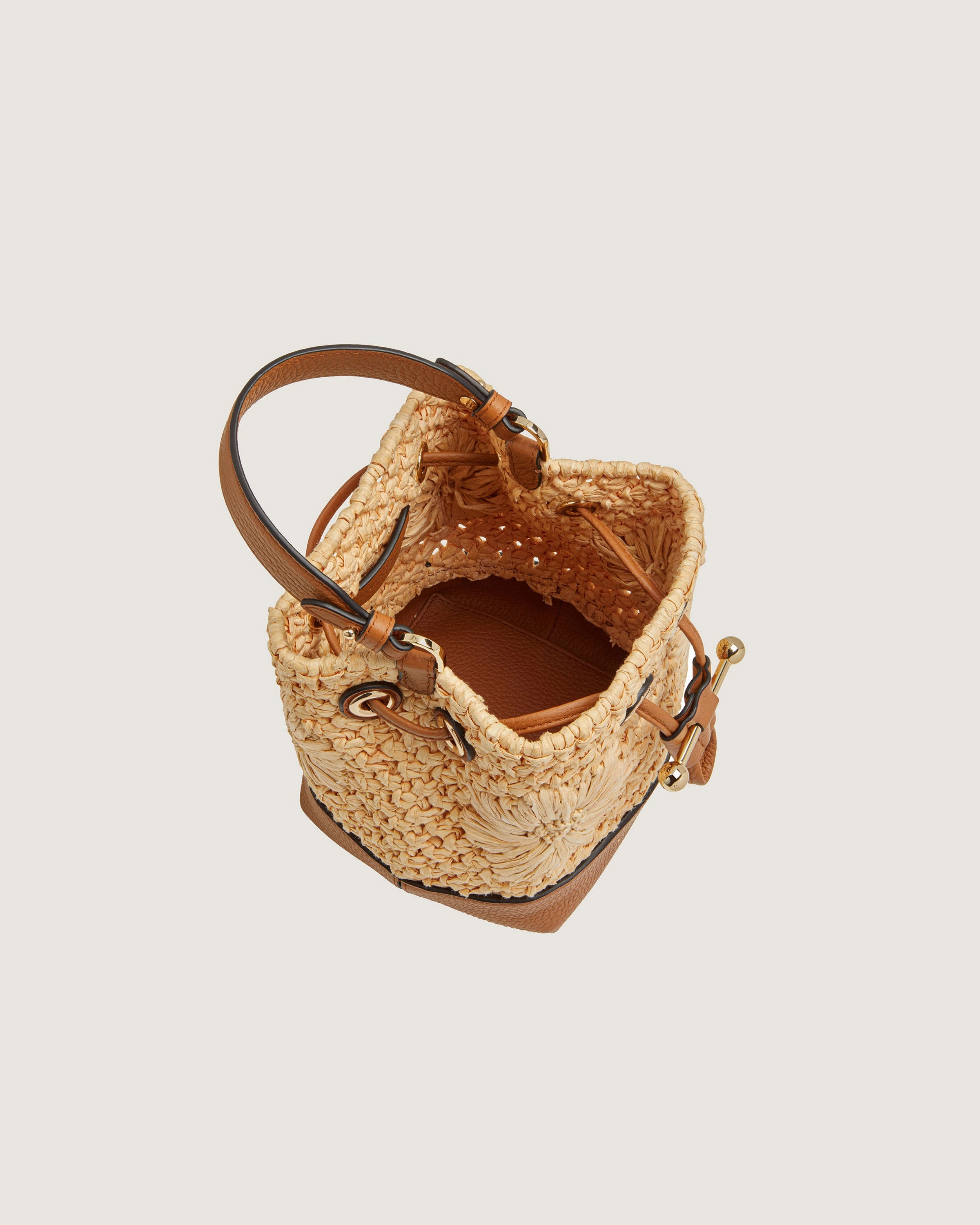Osette - Floral Paper Raffia/Tan