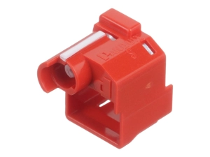 Panduit - Outlet port lock kit - recessed mount - red PSL-DCPLSE