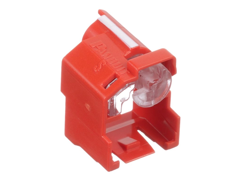Panduit - Outlet port lock kit - recessed mount - red PSL-DCPLSE